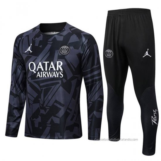 Chandal de Sudadera del Paris Saint-Germain 2022 Gris - Haga un click en la imagen para cerrar