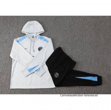 Chandal de Sudadera del Paris Saint-Germain 2024-2025 Gris
