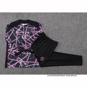 Chandal de Sudadera del Paris Saint-Germain 2025-2026 Negro Rosa