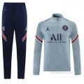 Chandal de Sudadera del Paris Saint-Germain Jordan 2021-2022 Gris
