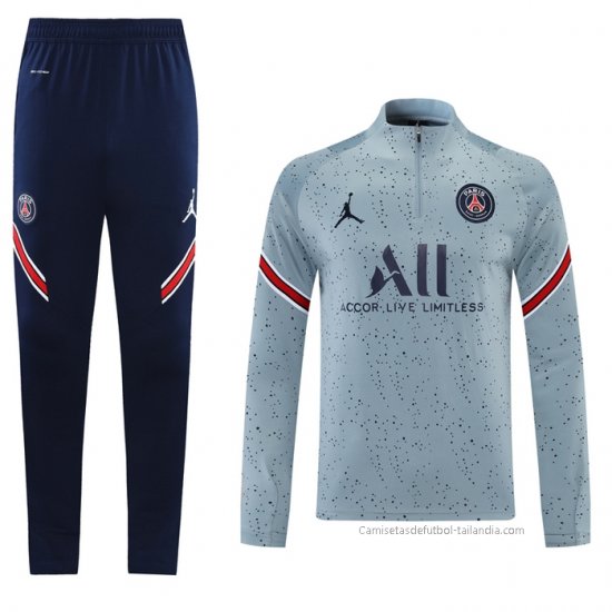 Chandal de Sudadera del Paris Saint-Germain Jordan 2021-2022 Gris - Haga un click en la imagen para cerrar