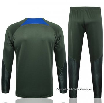Chandal de Sudadera del Paris Saint-Germain Jordan 2023-2024 Verde