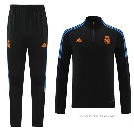 Chandal de Sudadera del Real Madrid 2021-2022 Negro - Haga un click en la imagen para cerrar