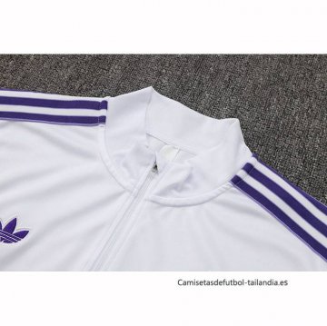 Chandal de Sudadera del Real Madrid 2025-2026 Blanco Purpura