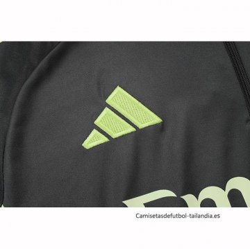 Chandal de Sudadera del Real Madrid 2025-2026 Gris Verde