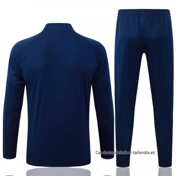 Chandal de Sudadera del Real Madrid Nino 2026-2027 Azul