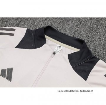 Chandal de Sudadera del Real Madrid Nino 2024-2025 Rosa Claro