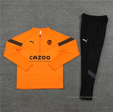 Chandal de Sudadera del Valencia 2022-2023 Naranja
