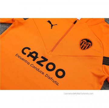 Chandal de Sudadera del Valencia 2022-2023 Naranja
