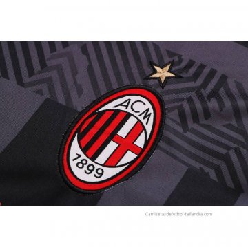 Chandal del AC Milan Manga Corta 2022-2023 Gris