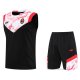Chandal del AC Milan Sin Mangas 2022-2023 Negro