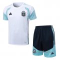 Chandal del Argentina Manga Corta 2025-2026 Blanco - Pantalon Corto
