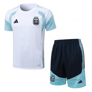 Chandal del Argentina Manga Corta 2025-2026 Blanco - Pantalon Corto