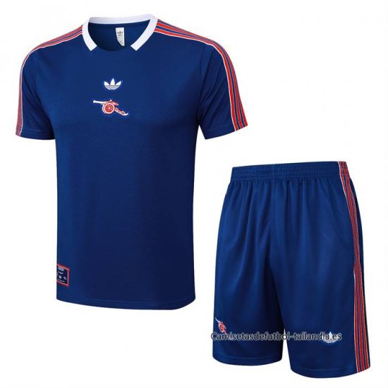 Chandal del Arsenal Manga Corta 2025-2026 Azul - Pantalon Corto - Haga un click en la imagen para cerrar