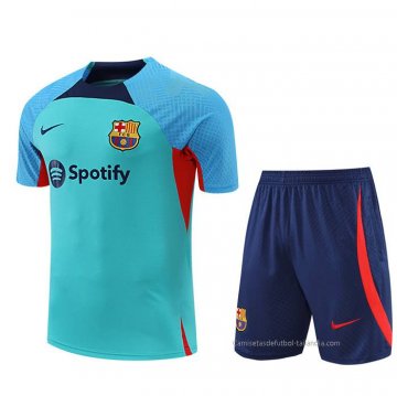 Chandal del Barcelona Manga Corta 2022-2023 Verde - Pantalon Corto Chandal del Barcelona Manga Corta 2022-2023 Verde - Pantalon Corto