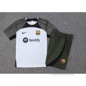 Chandal del Barcelona Manga Corta 2023-2024 Gris - Pantalon Corto