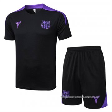 Chandal del Barcelona Manga Corta 2025-2026 Negro - Pantalon Corto Chandal del Barcelona Manga Corta 2025-2026 Negro - Pantalon Corto