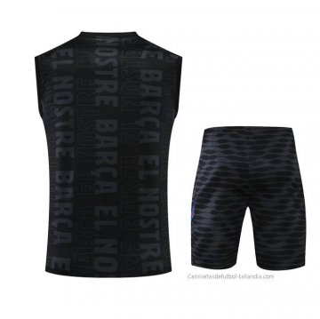 Chandal del Barcelona Sin Mangas 2022-2023 Negro