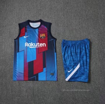 Chandal del Barcelona Sin Mangas 2022-2023 Azul y Rojo