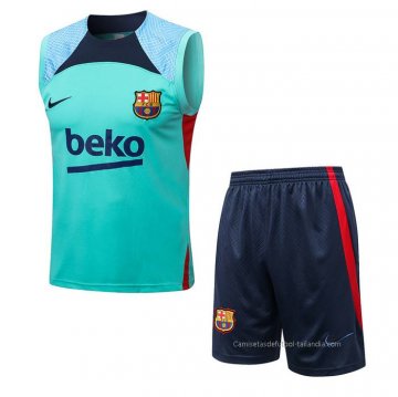 Chandal del Barcelona Sin Mangas 2022-2023 Verde Chandal del Barcelona Sin Mangas 2022-2023 Verde