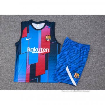 Chandal del Barcelona Sin Mangas 2023-2024 Azul y Rojo