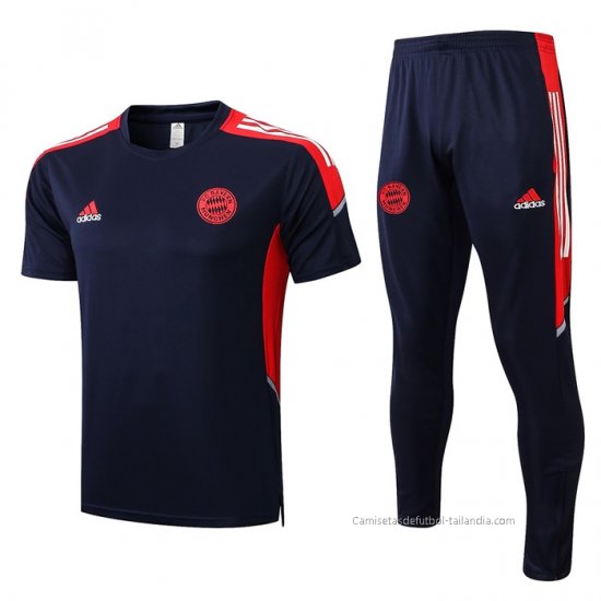 Chandal del Bayern Munich Manga Corta 2022-2023 Azul - Haga un click en la imagen para cerrar