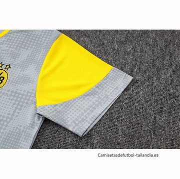 Chandal del Borussia Dortmund Manga Corta 2025-2026 Gris - Pantalon Corto