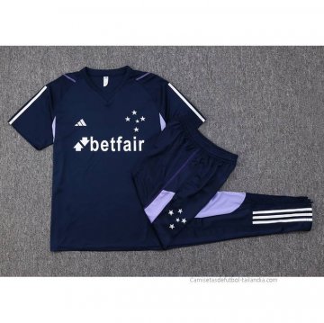 Chandal del Cruzeiro Manga Corta 2023-2024 Azul