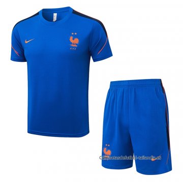 Chandal del Francia Manga Corta 2026-2027 Azul - Pantalon Corto Chandal del Francia Manga Corta 2026-2027 Azul - Pantalon Corto