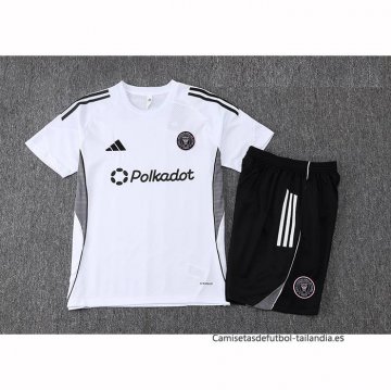 Chandal del Inter Miami Manga Corta 2025-2026 Blanco - Pantalon Corto