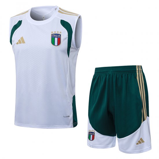 Chandal del Italia Sin Mangas 2025-2026 Blanco - Haga un click en la imagen para cerrar