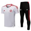 Chandal del Manchester United Manga Corta 2021-2022 Blanco Chandal del Manchester United Manga Corta 2021-2022 Blanco