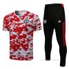 Chandal del Manchester United Manga Corta 2021-2022 Rojo y Blanco Chandal del Manchester United Manga Corta 2021-2022 Rojo y Blanco