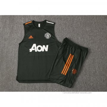 Chandal del Manchester United Sin Mangas 2021-2022 Verde