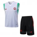 Chandal del Manchester United Sin Mangas 2023-2024 Blanco