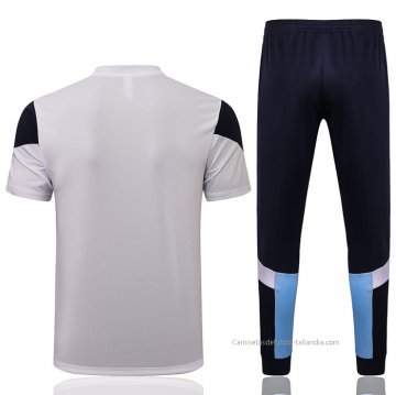 Chandal del Olympique Marsella Manga Corta 2021-2022 Blanco