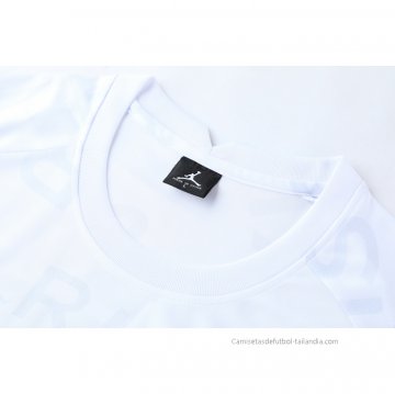 Chandal del Paris Saint-Germain Jordan Manga Corta 2021 Blanco