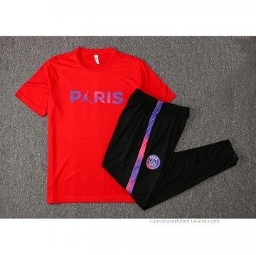 Chandal del Paris Saint-Germain Jordan Manga Corta 2021-2022 Rojo