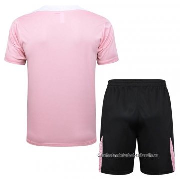 Chandal del Paris Saint-Germain Jordan Manga Corta 2024-2025 Rosa - Pantalon Corto