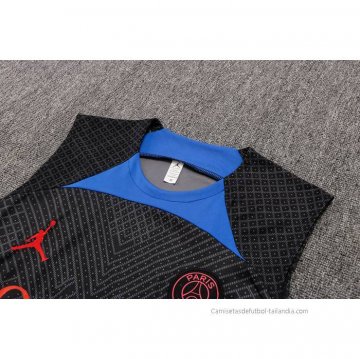 Chandal del Paris Saint-Germain Jordan Sin Mangas 2022-2023 Negro