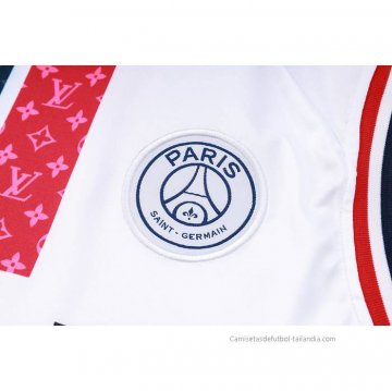 Chandal del Paris Saint-Germain Jordan Sin Mangas 2023-2024 Blanco