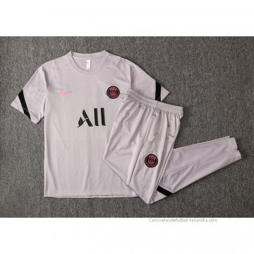 Chandal del Paris Saint-Germain Manga Corta 2021-2022 Gris