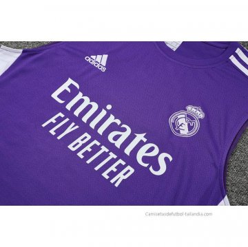 Chandal del Real Madrid Sin Mangas 2022-2023 Purpura