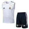 Chandal del Real Madrid Sin Mangas 2025-2026 Blanco Verde