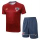Chandal del Sao Paulo Manga Corta 2025-2026 Rojo - Pantalon Corto