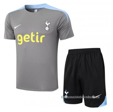 Chandal del Tottenham Hotspur Manga Corta 2024-2025 Gris - Pantalon Corto Chandal del Tottenham Hotspur Manga Corta 2024-2025 Gris - Pantalon Corto