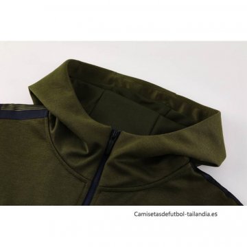 Chaqueta con Capucha del Napoli 2024-2025 Verde