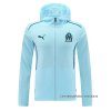 Chaqueta con Capucha del Olympique Marsella 2024-2025 Azul Chaqueta con Capucha del Olympique Marsella 2024-2025 Azul
