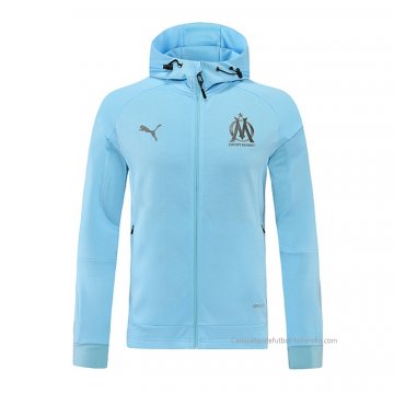 Chaqueta con Capucha del Olympique Marsella 2022-2023 Azul Chaqueta con Capucha del Olympique Marsella 2022-2023 Azul
