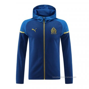 Chaqueta con Capucha del Olympique Marsella 2023-2024 Azul Chaqueta con Capucha del Olympique Marsella 2023-2024 Azul